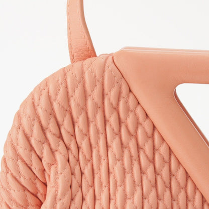 Bottega Veneta Leather Point Small Shoulder Bag Pink — view 8