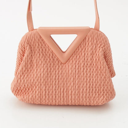 Bottega Veneta Leather Point Small Shoulder Bag Pink — view 4