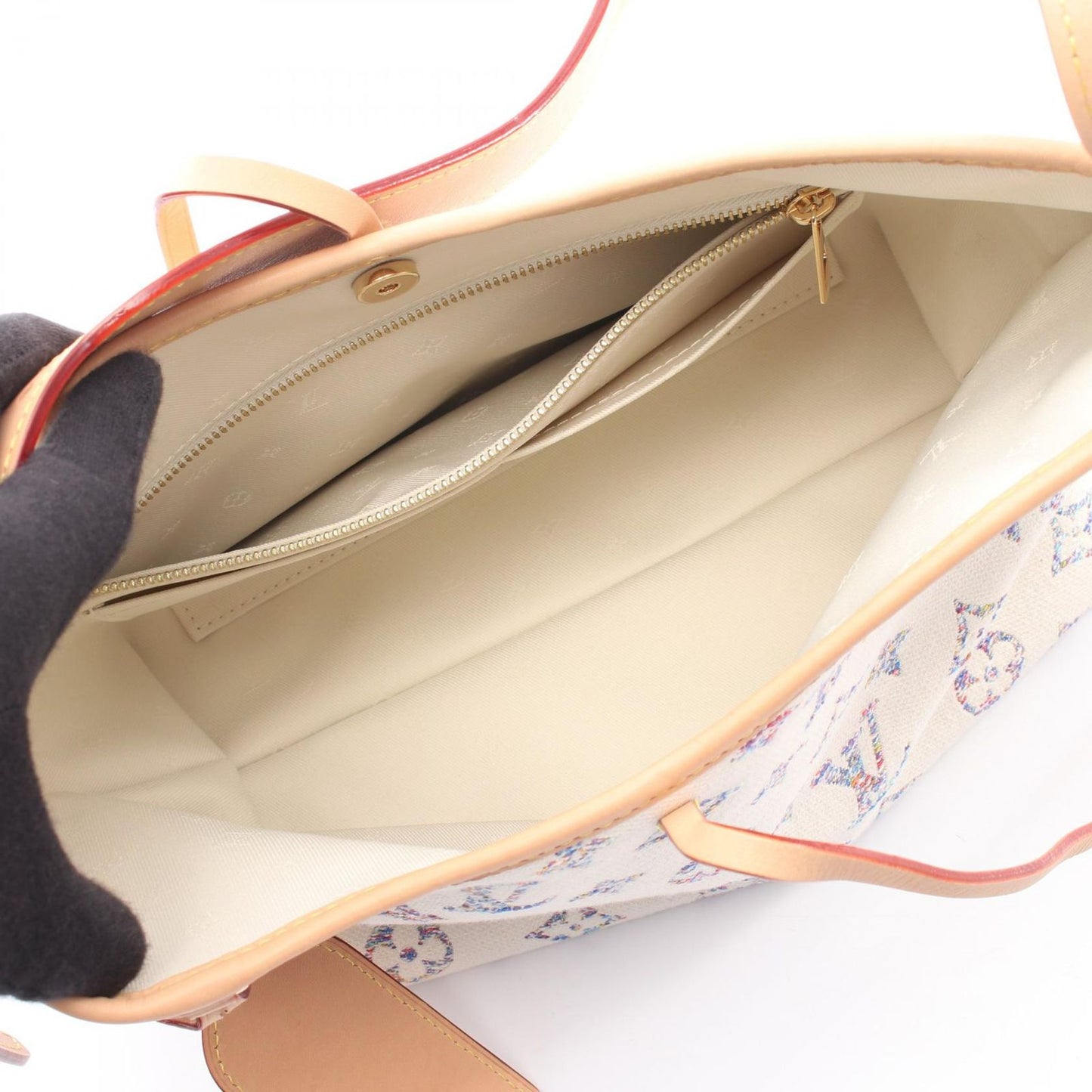 Louis Vuitton Shoulder Bag NMPM Monogram Jacquard Leather NM PM — view 3