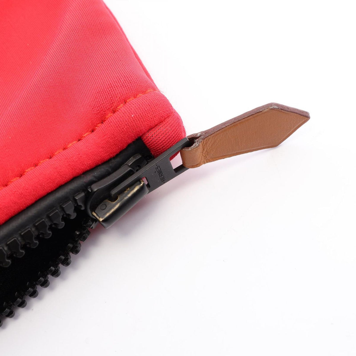 Hermes Pouch Neobain Red Polyamide Trousse Flat — view 8