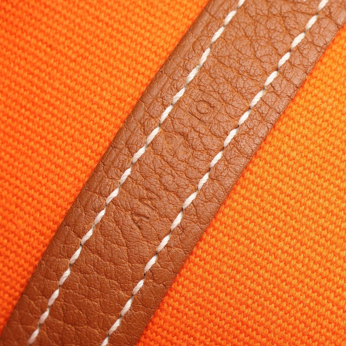 Hermes Tote Bag Garden Party PM Ecru Rouge Venetian Gold Go — view 5
