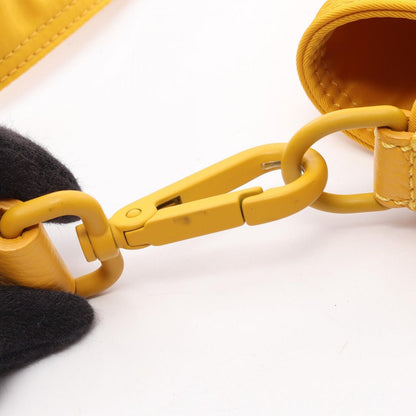 Fendi Shoulder Baguette Bucket Messenger Yellow Nylon Leather — view 8