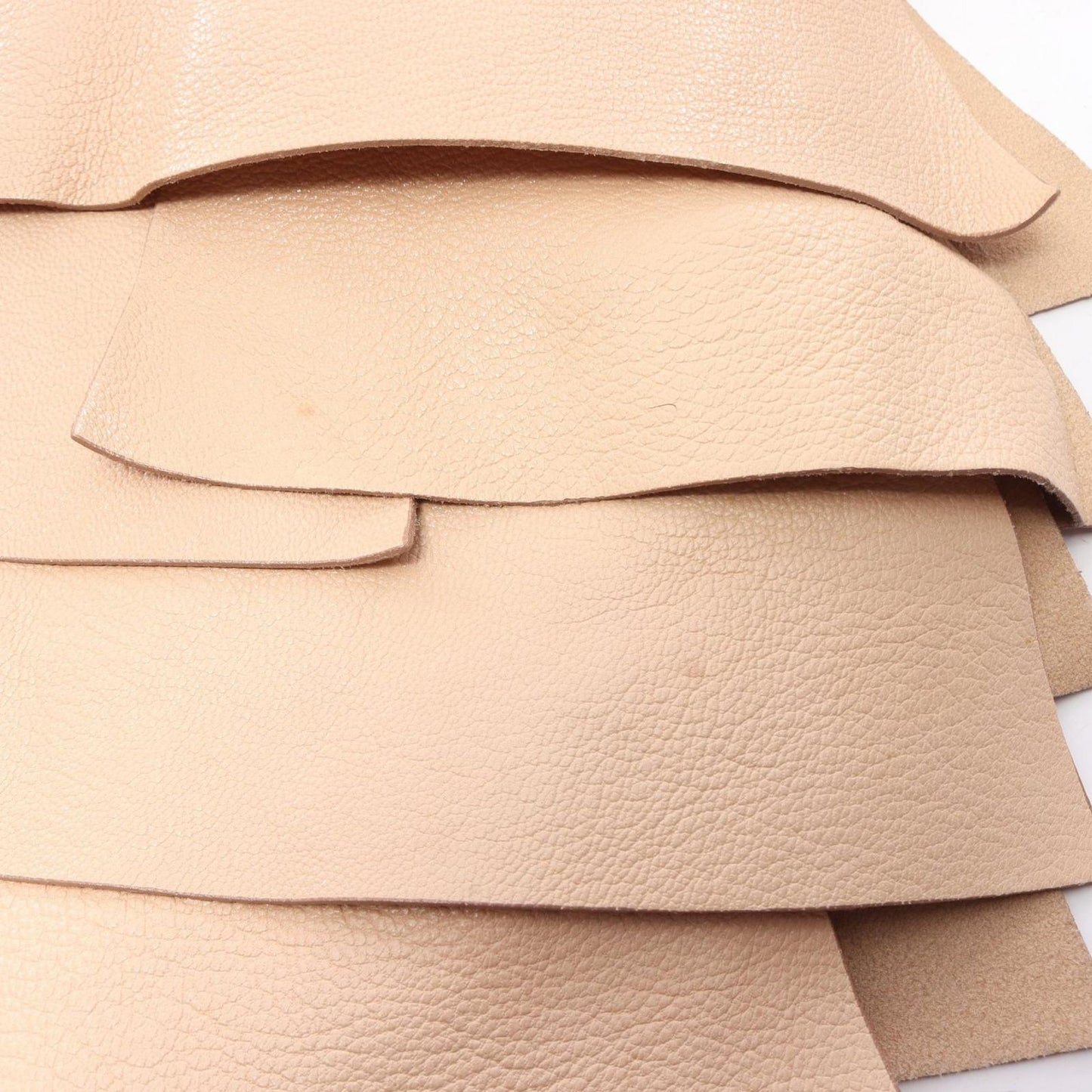 Saint Laurent Shoulder Bag Tropez Beige Leather Ruffle — view 8