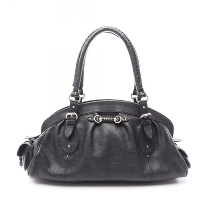 Dior Handbag My Frame Black Leather