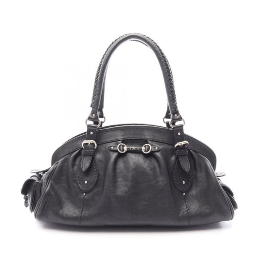 Dior Handbag My Frame Black Leather