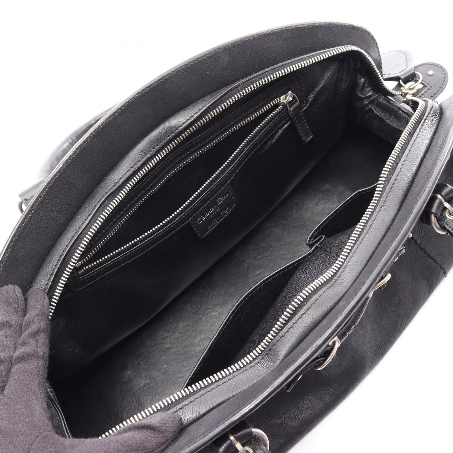 Dior Handbag My Frame Black Leather — view 3