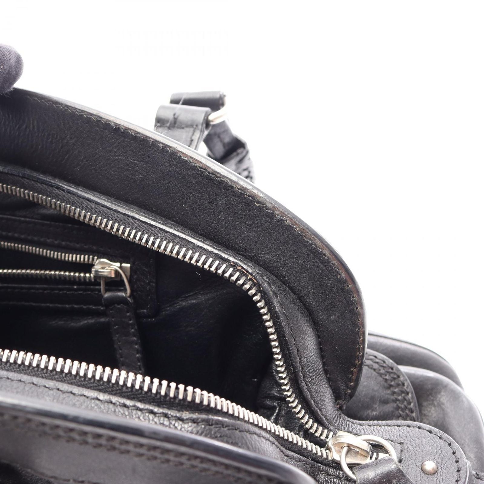 Dior Handbag My Frame Black Leather — view 7