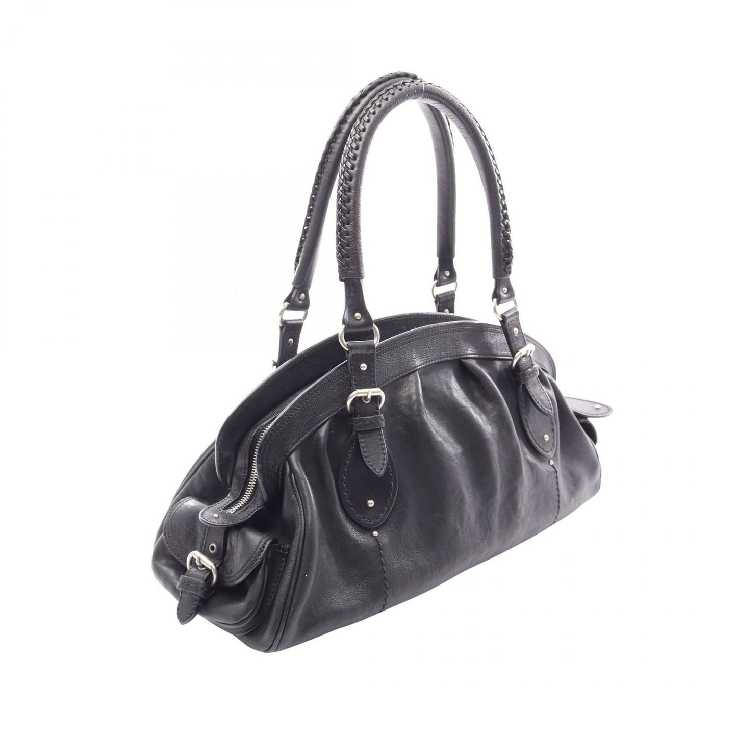 Dior Handbag My Frame Black Leather — view 2