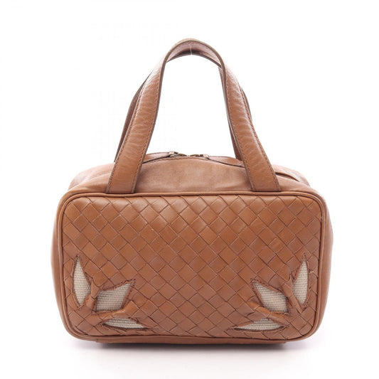 Bottega Veneta Handbag Intrecciato Brown Leather