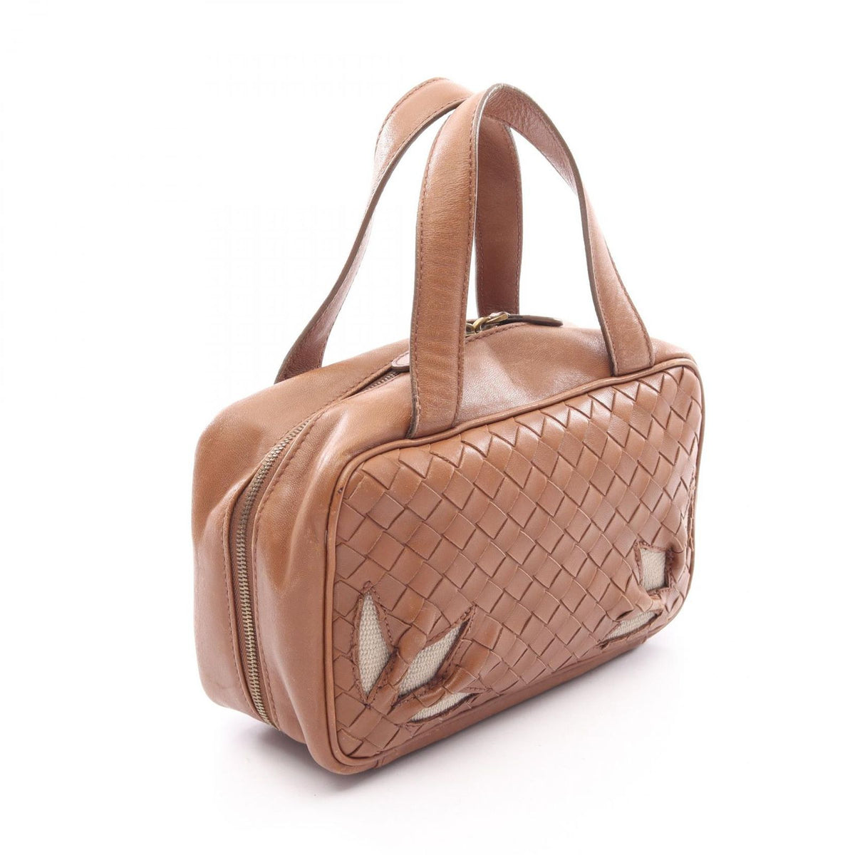 Bottega Veneta Handbag Intrecciato Brown Leather — view 2