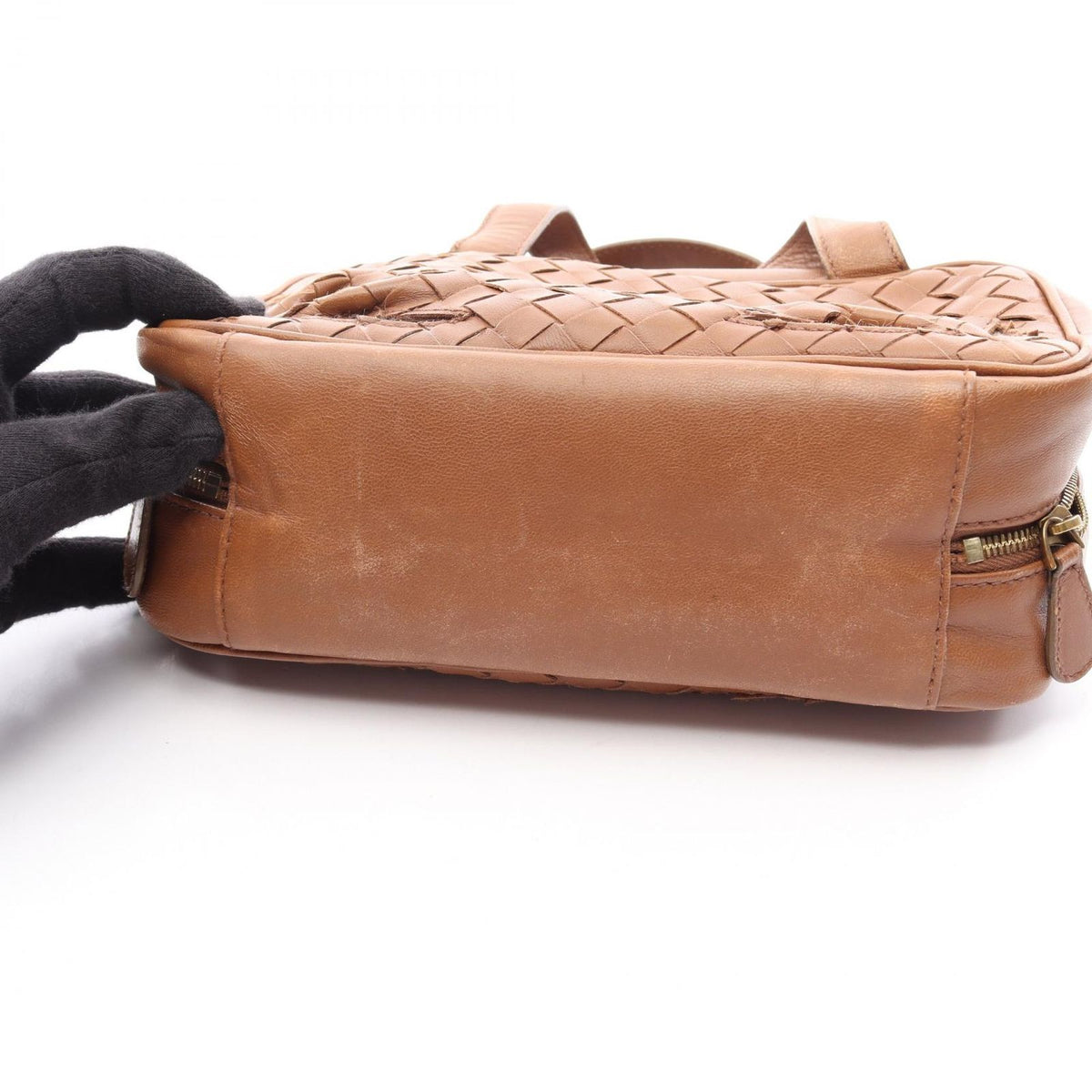 Bottega Veneta Handbag Intrecciato Brown Leather — view 5