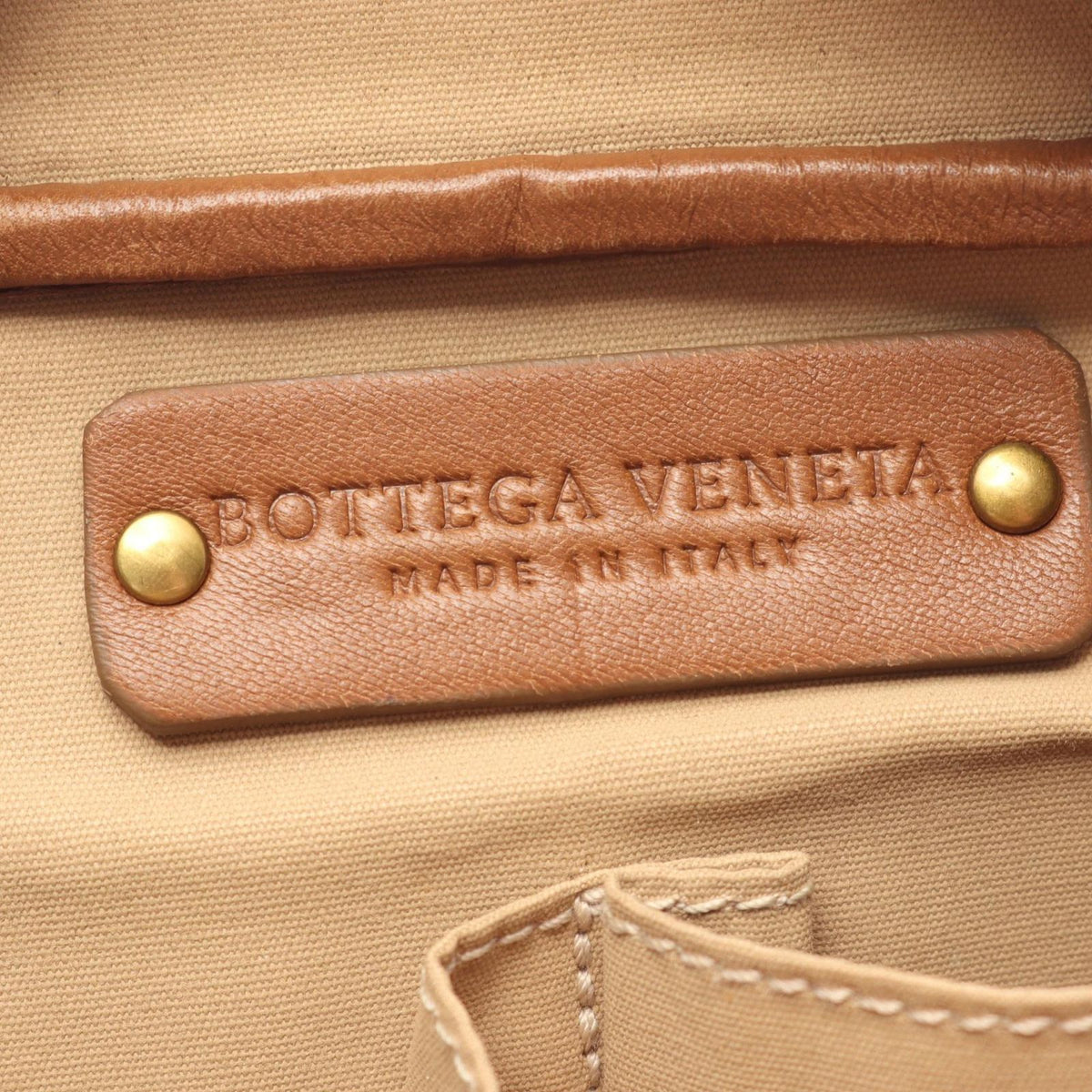 Bottega Veneta Handbag Intrecciato Brown Leather — view 4
