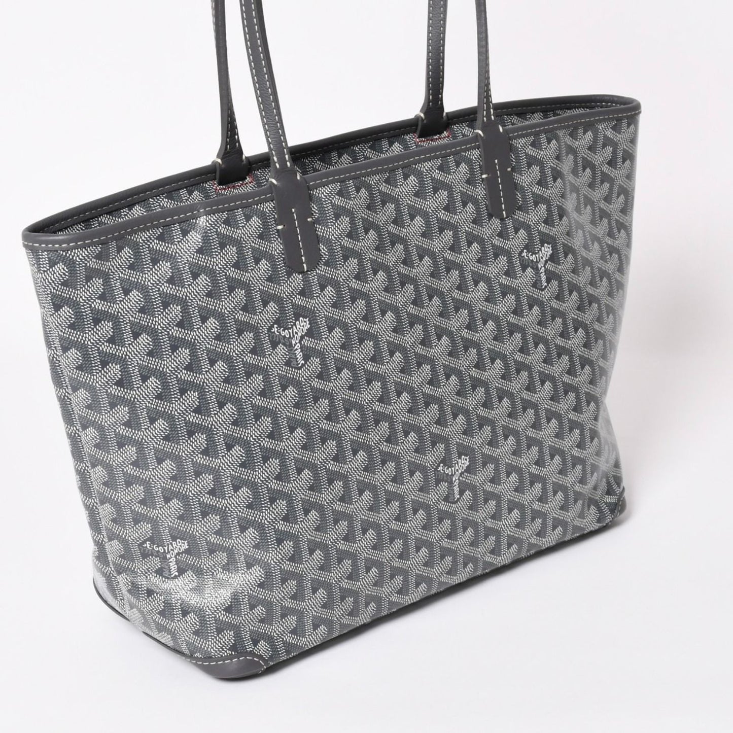 Goyard Artois Tote Bag Saint Louis PM Din Canvas Gray — view 3