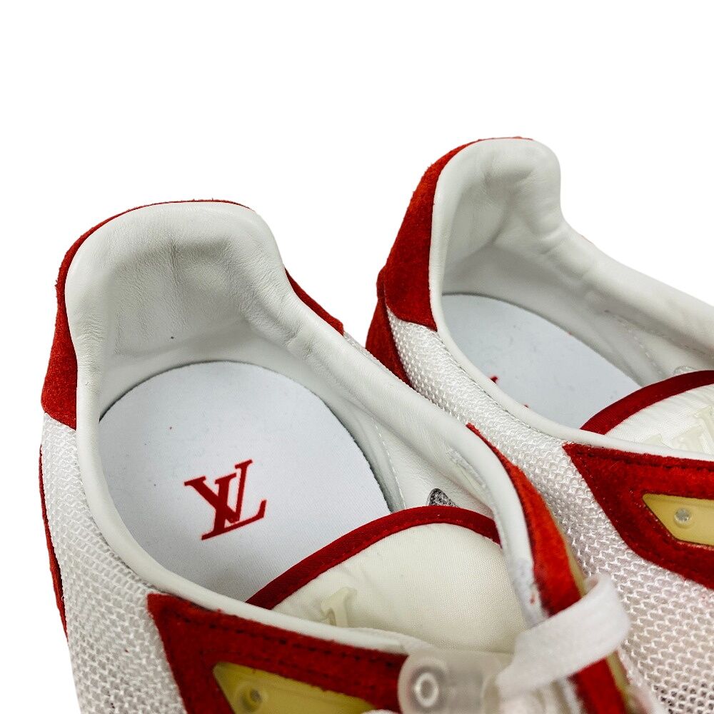 Louis Vuitton LV Runner Line LV Logo Sneakers Red — view 7