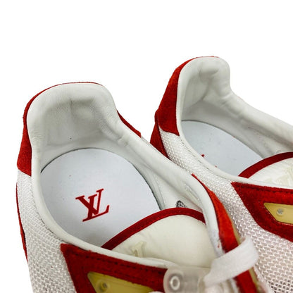 Louis Vuitton LV Runner Line LV Logo Sneakers Red — view 7