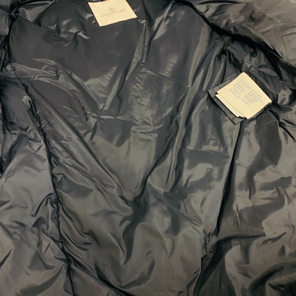Moncler Vaulogette 00 Wool Down Jacket Navy — view 7