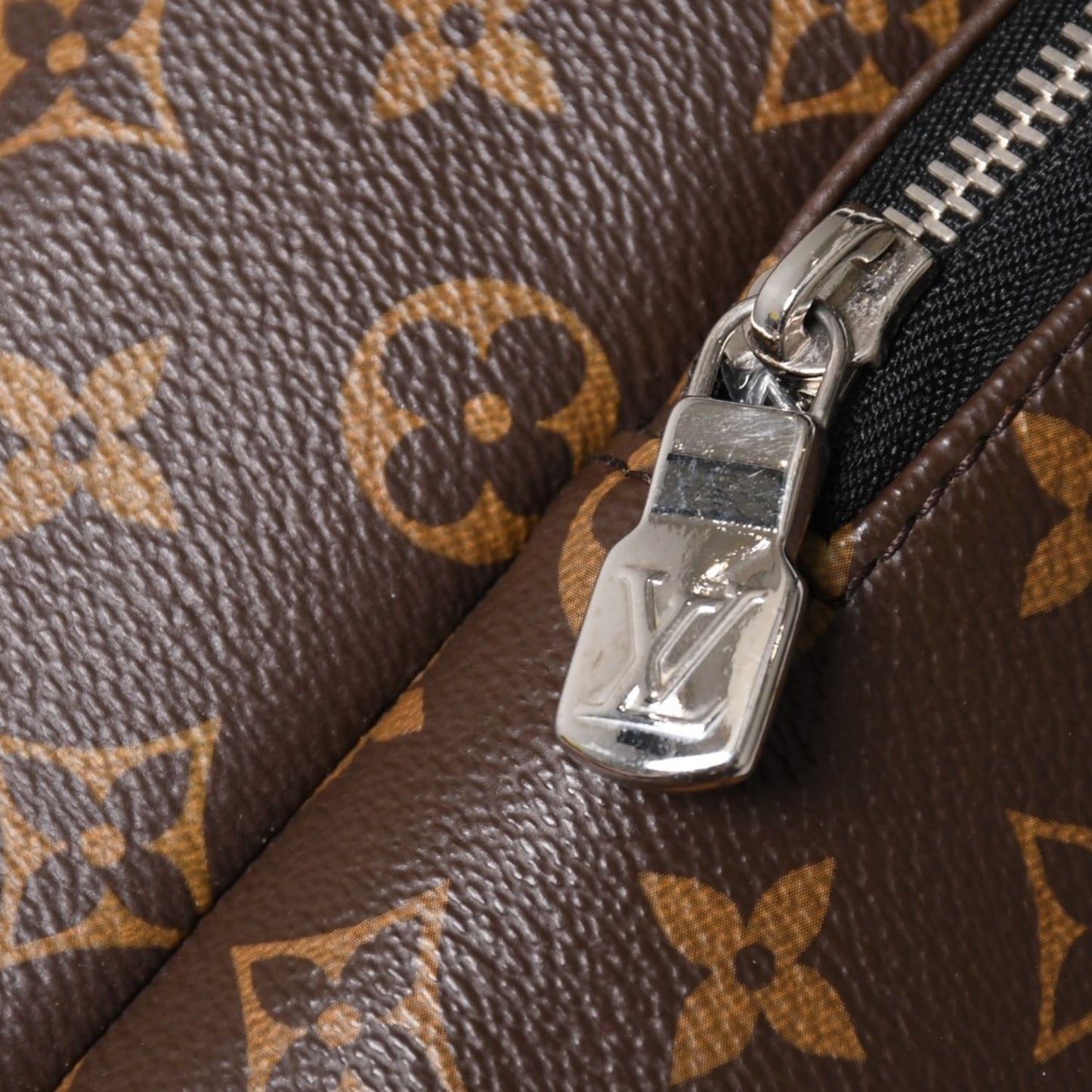 Louis Vuitton Zack Backpack Monogram Macassar Canvas Brown Silver — view 8