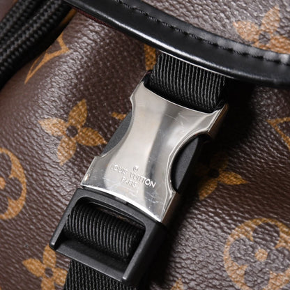 Louis Vuitton Zack Backpack Monogram Macassar Canvas Brown Silver — view 7
