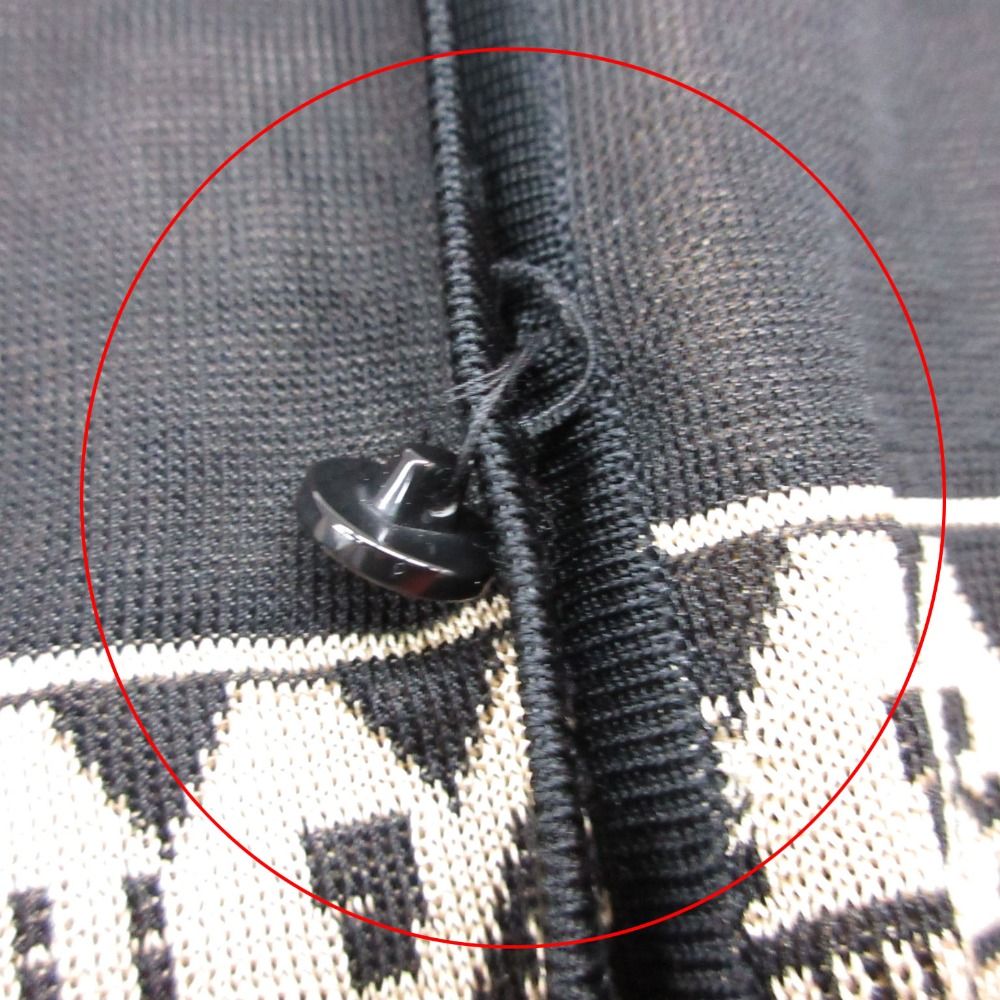 Chanel Cardigan Knit Jacket Neck Long Sleeve Fringe Feather Decoration CC Logo — view 5
