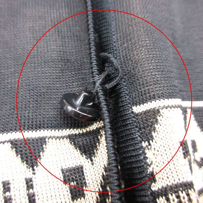 Chanel Cardigan Knit Jacket Neck Long Sleeve Fringe Feather Decoration CC Logo — view 5