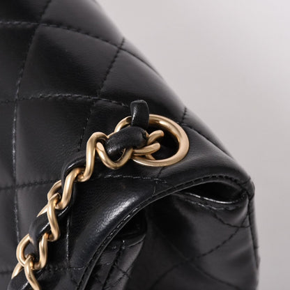 Chanel Mini Quilted 17 S Flap S Chain Shoulder Bag CC Logo Lambskin Black — view 5