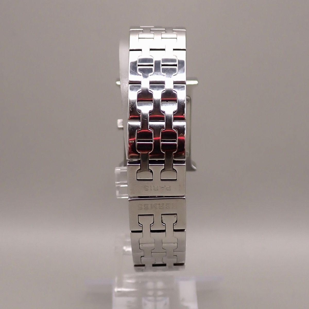 Hermes Watch Silver Orange Quartz — view 4