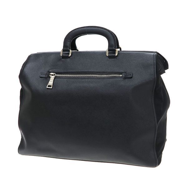 Prada Nylon Leather 2-Way Boston Black Messenger Bag — view 3