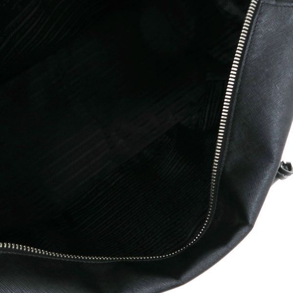 Prada Nylon Leather 2-Way Boston Black Messenger Bag — view 2