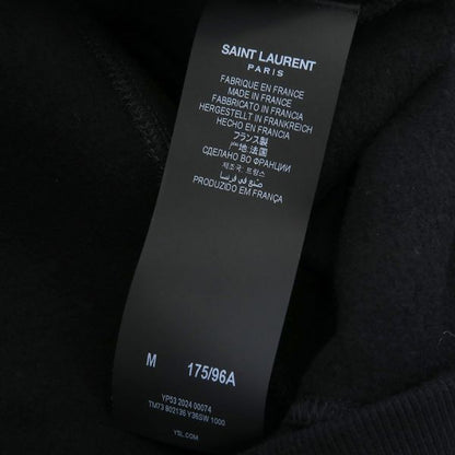 Saint Laurent Paris Hoodie Black — view 8