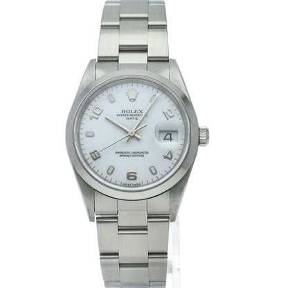 Rolex Oyster Perpetual Date Watch SS White — view 2