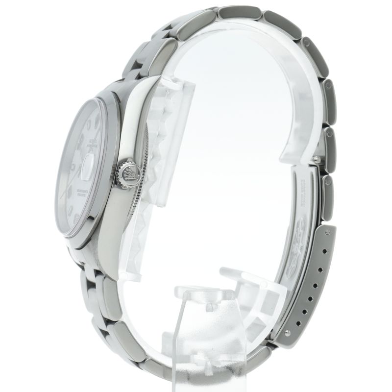 Rolex Oyster Perpetual Date Watch SS White — view 3