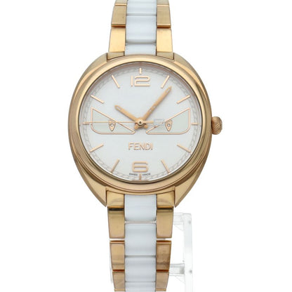 Fendi Bugsmon Star Watch Diamond SS Ceramic White — view 2