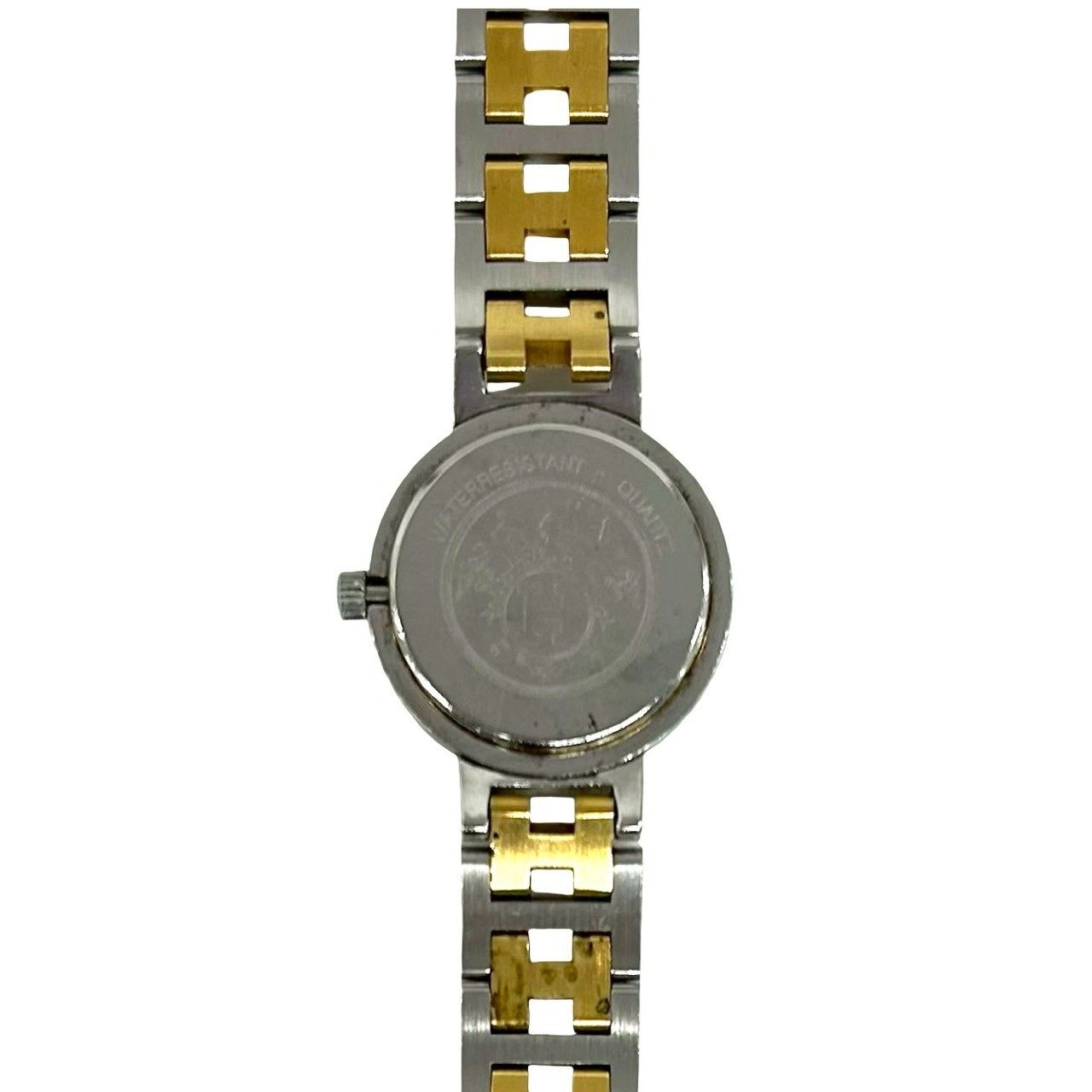 Hermes Vintage Clipper Log Stainless Steel Watch Wrist Silver Gold — view 6