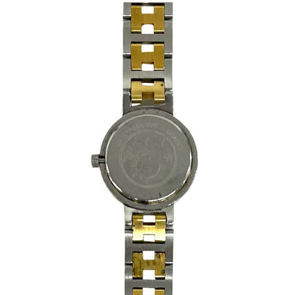 Hermes Vintage Clipper Log Stainless Steel Watch Wrist Silver Gold — view 6