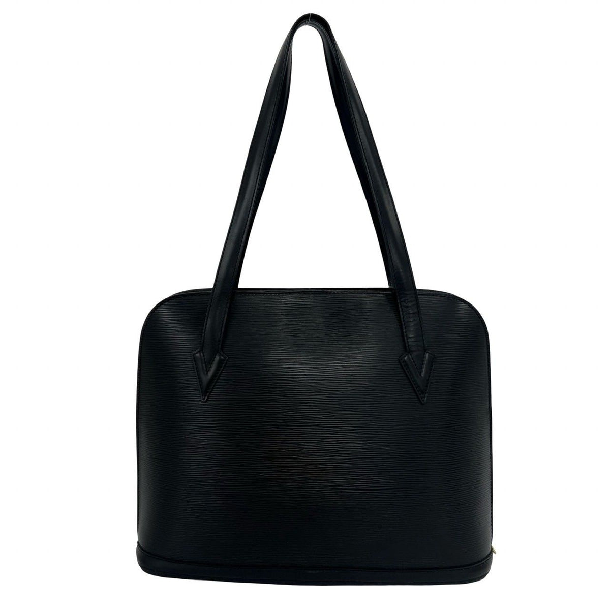 Louis Vuitton Vintage Lussac Epi Leather Tote Shoulder Bag Noir — view 3