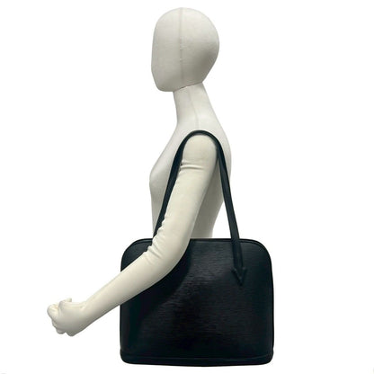 Louis Vuitton Vintage Lussac Epi Leather Tote Shoulder Bag Noir — view 2