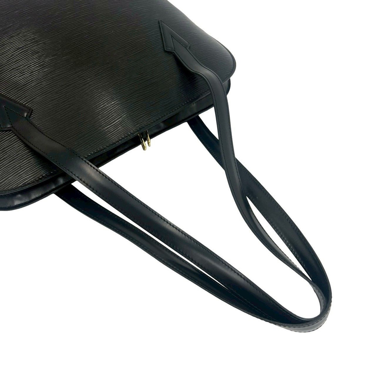 Louis Vuitton Vintage Lussac Epi Leather Tote Shoulder Bag Noir — view 4