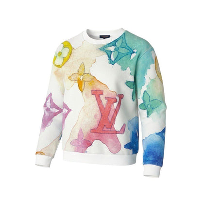 Louis Vuitton Water Monogram Sweatshirt Shirt Top Au4 XL Multicolor