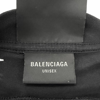 Balenciaga Styling Tips Tee Distressed Lightweight Long Sleeve T-Shirt Black — view 5