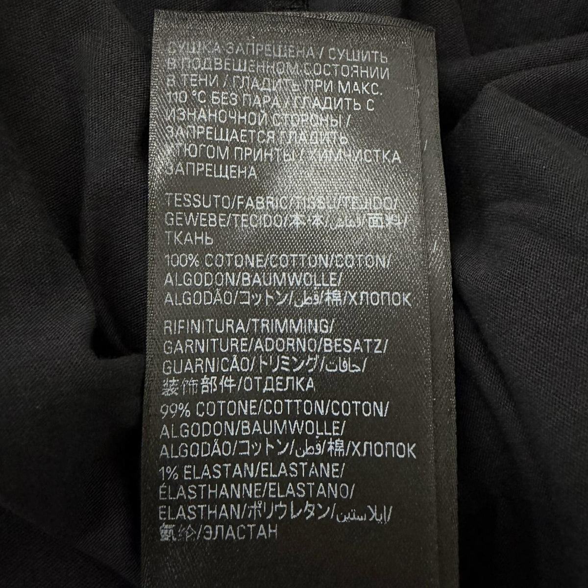 Balenciaga Styling Tips Tee Distressed Lightweight Long Sleeve T-Shirt Black — view 8