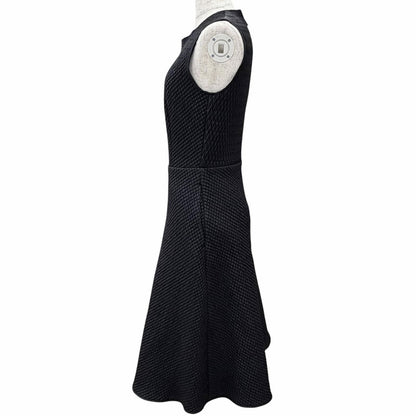 Moncler Back Zip Quilted Sleeveless Dress Black 40 — view 2