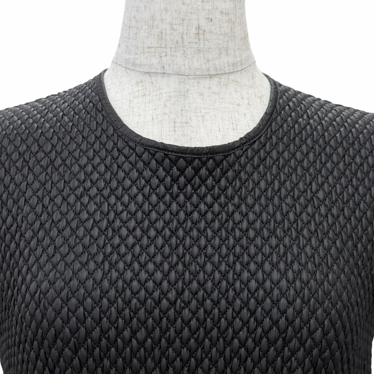 Moncler Back Zip Quilted Sleeveless Dress Black 40 — view 4