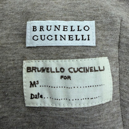 Brunello Cucinelli Hooded with Belt Coat Greige 44 — view 7