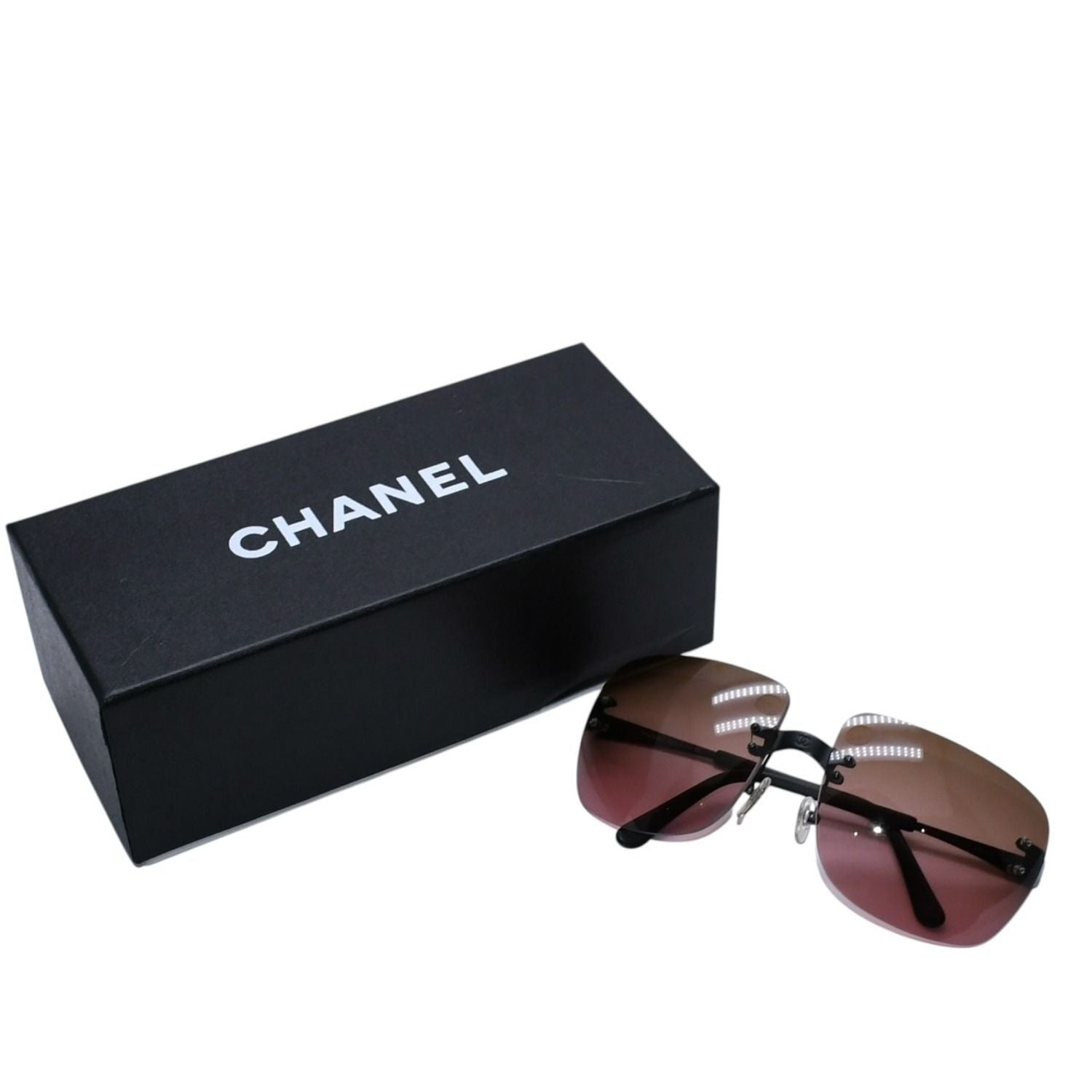 Chanel Rimless Sunglasses Eyewear CC Logo Gradient