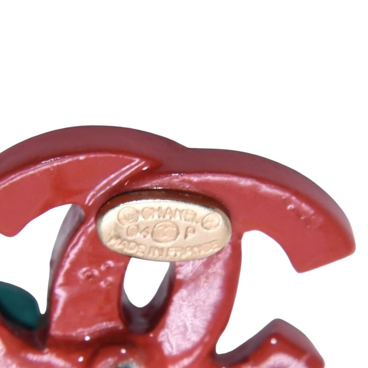 Chanel 04P CC Logo Earrings 04 Rhinestone Flower — view 7