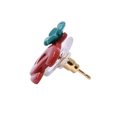 Chanel 04P CC Logo Earrings 04 Rhinestone Flower — view 3