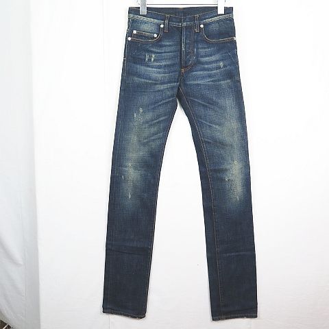 Dior Era Claw Scar Denim Jeans 26 Blue