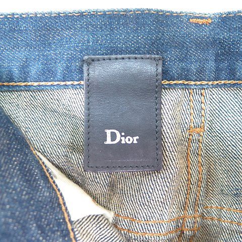 Dior Era Claw Scar Denim Jeans 26 Blue — view 6