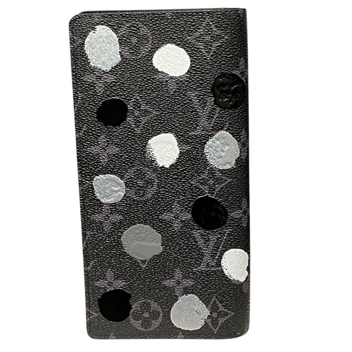 Louis Vuitton Portefeuille Brazza Yayoi Kusama Collaboration Monogram Eclipse — view 2