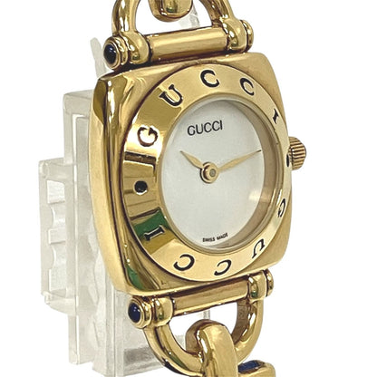 Gucci Watch Stainless Steel Leather Quartz White Dial — view 4